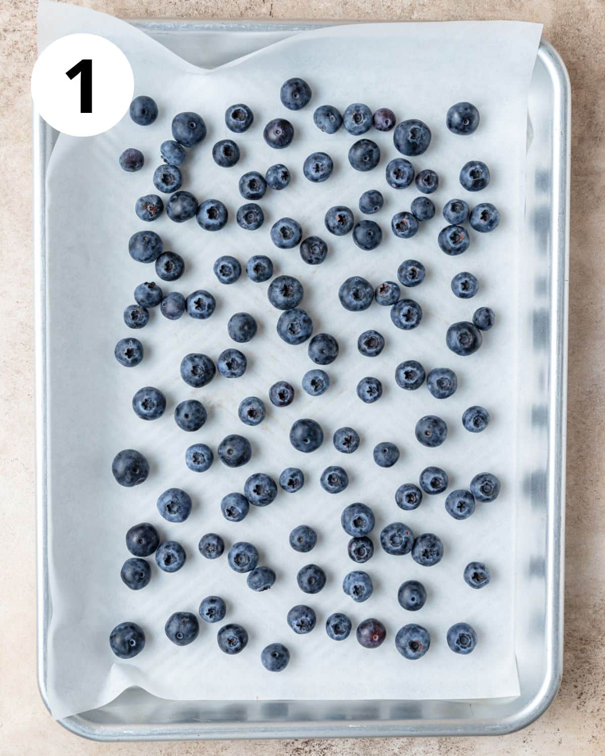 flash freezing blueberries.