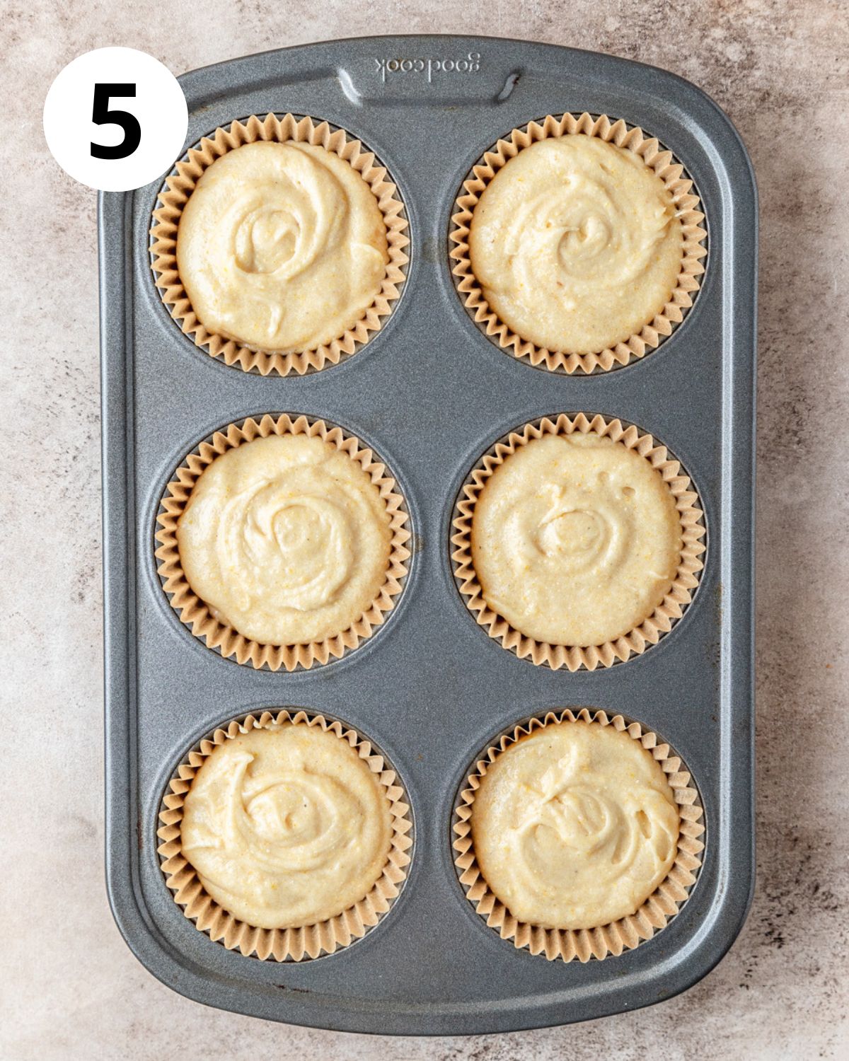 cornbread cupcakes before baking.