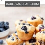 mini blueberry muffins pin.