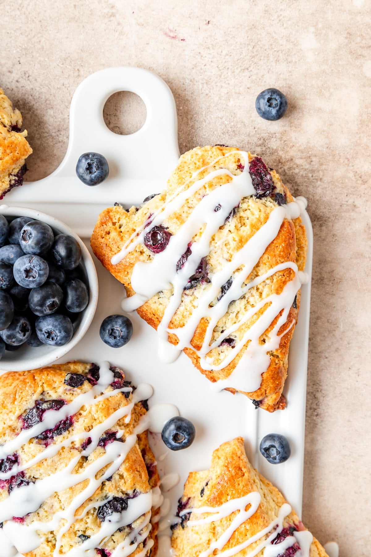 blueberry cornmeal scones.