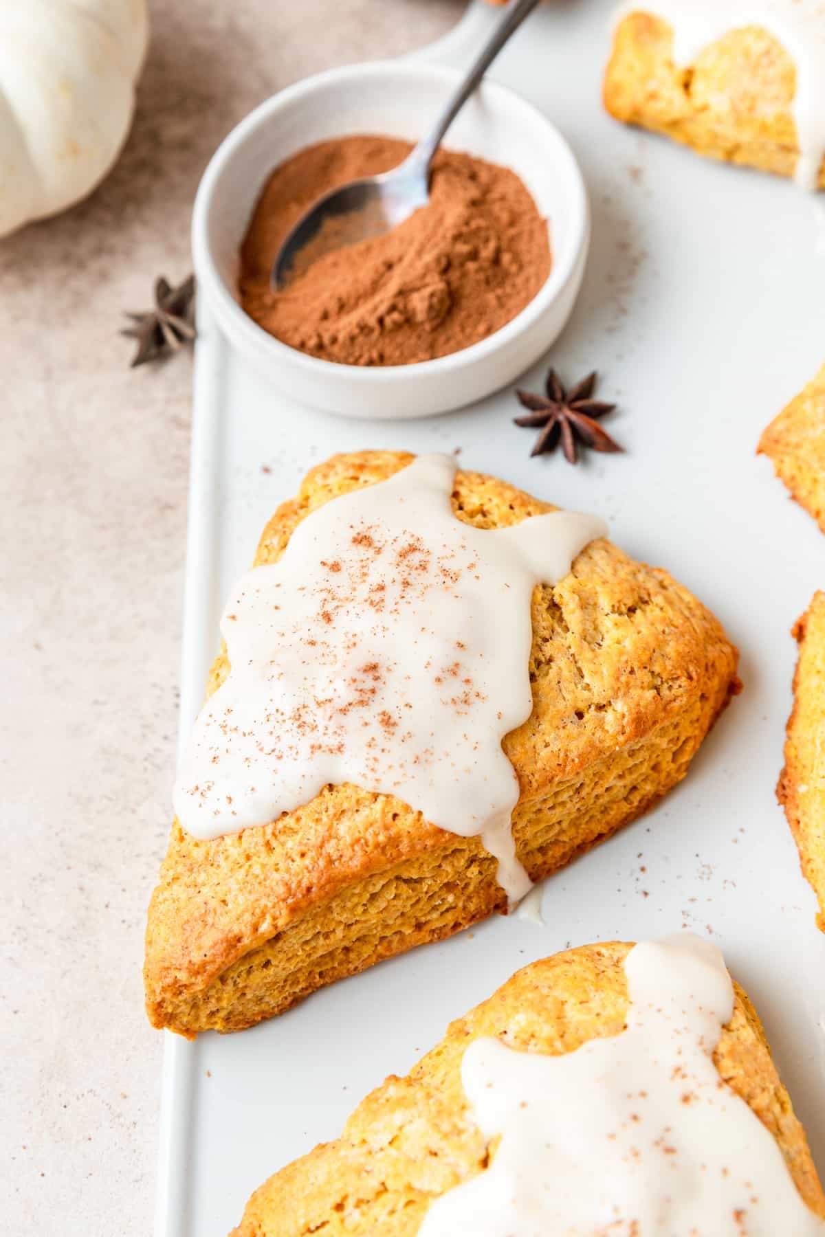 maple pumpkin scones.