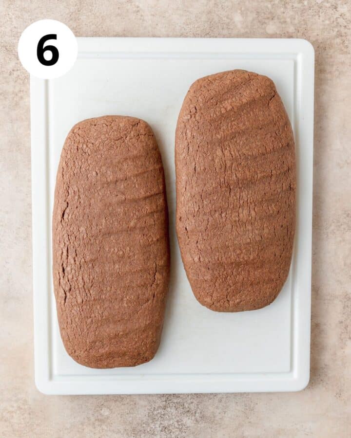 biscotti logs after first bake.