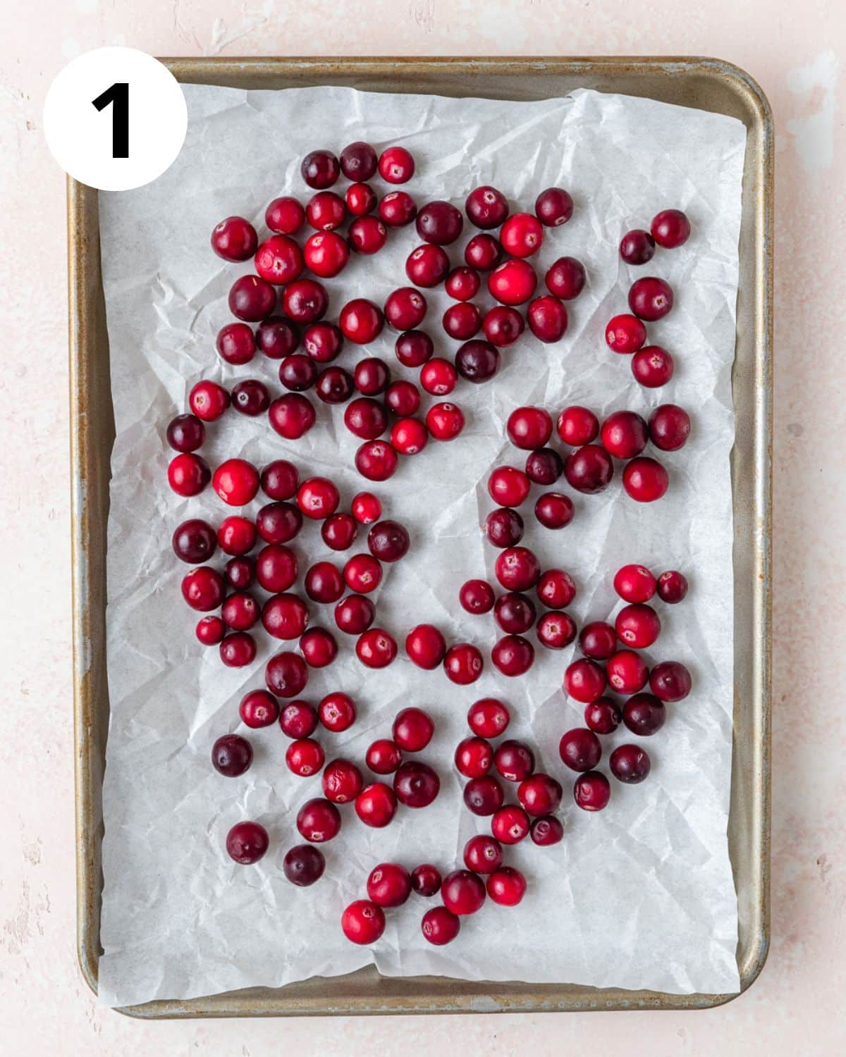 flash freezing cranberries for scones.