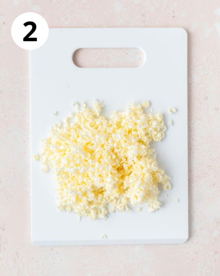 grated frozen butter.