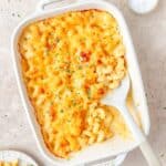 creamy baked Mac and cheese.