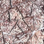 close up of marbled peppermint bark.
