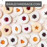 classic linzer cookies pin.