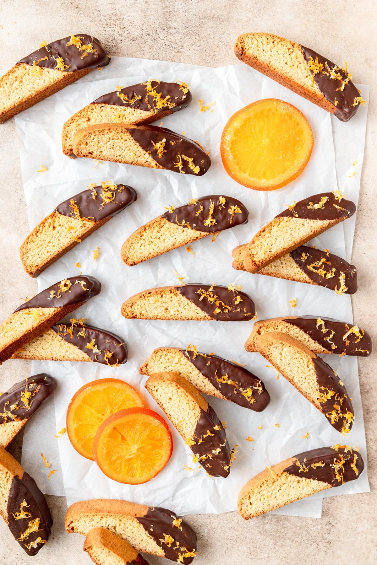 chocolate orange biscotti.