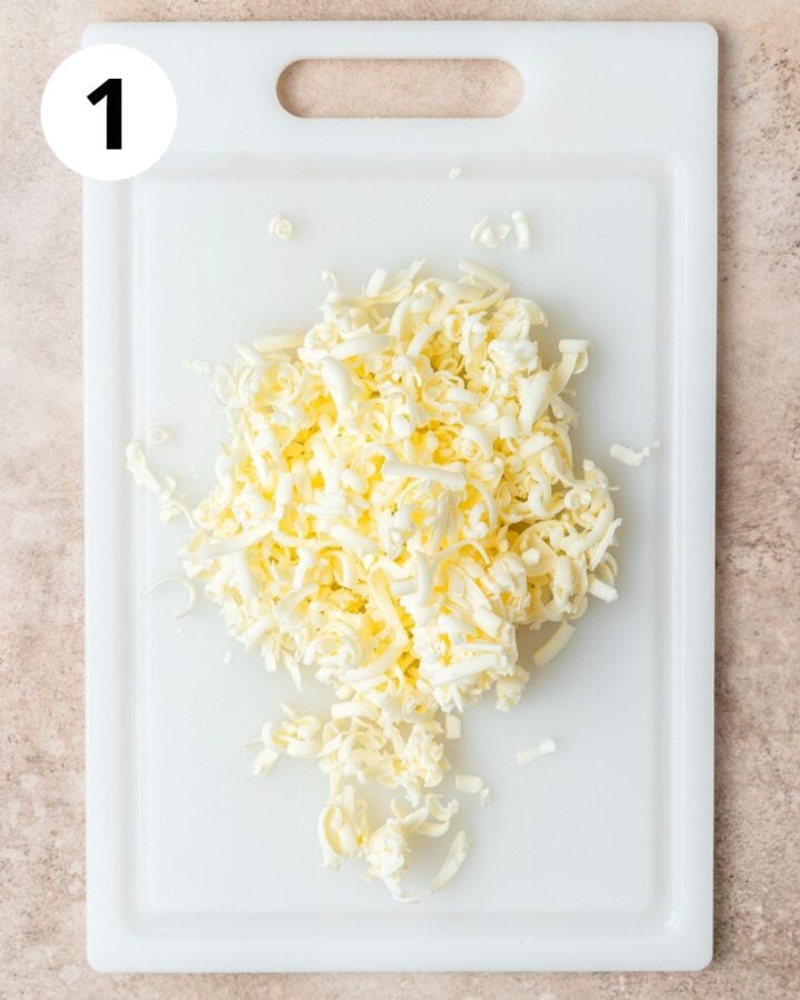 grated frozen butter.