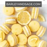 lemon macarons pin.