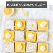 homemade lemon bars pin.