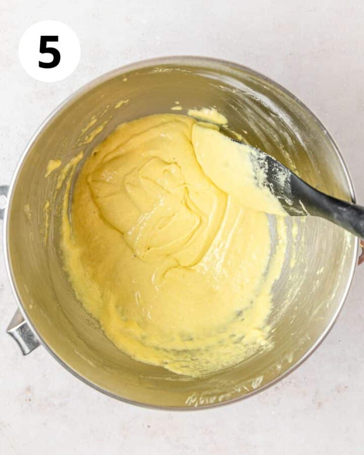 folding macaron batter until it makes figure 8.