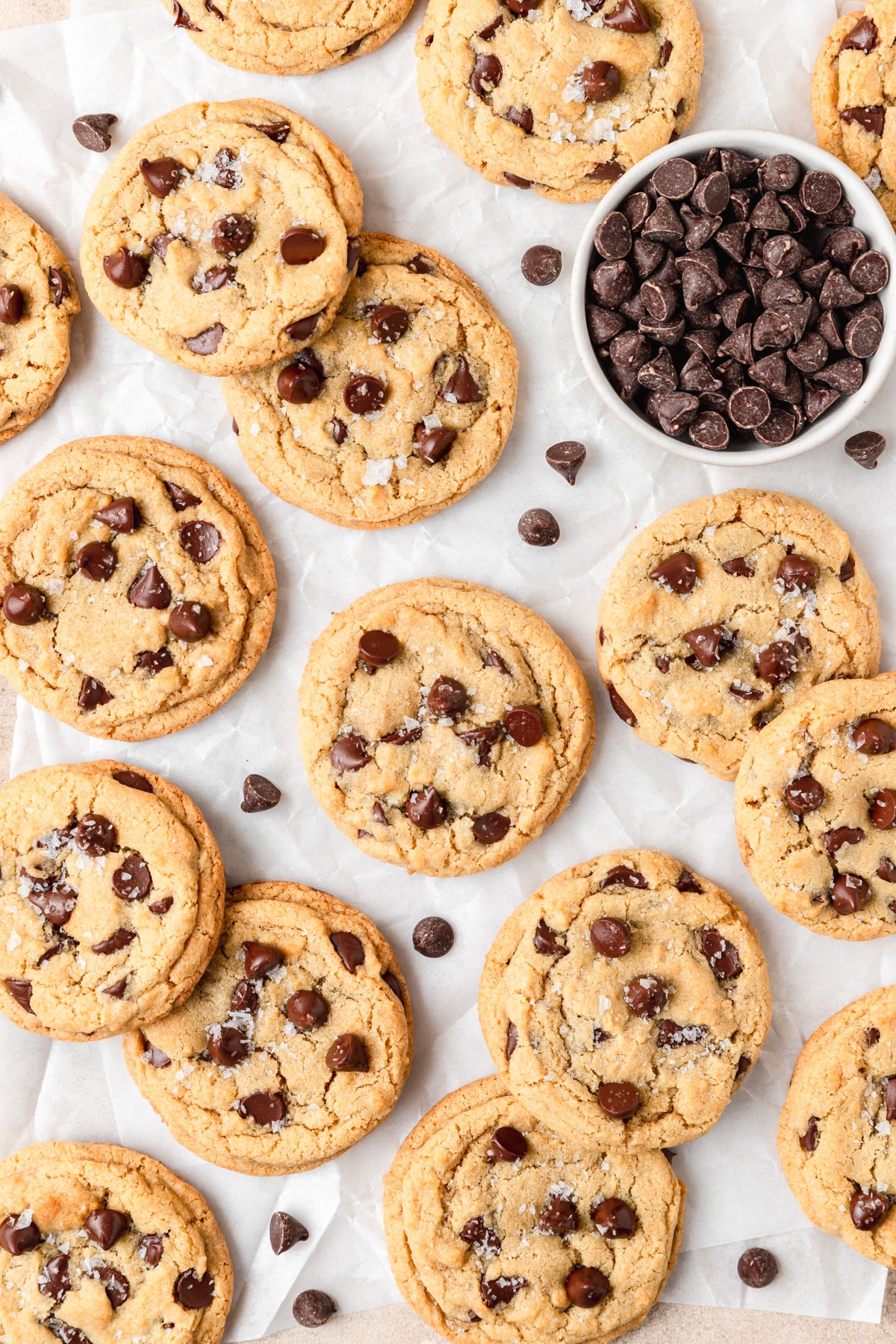 chocolate chip cookies made with egg yolks.