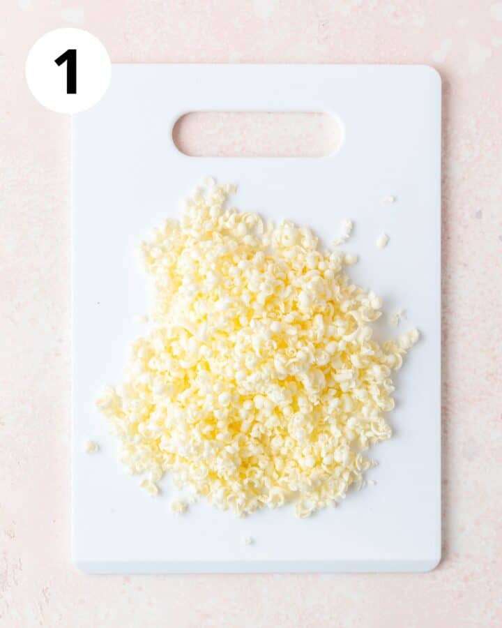 grated frozen butter.