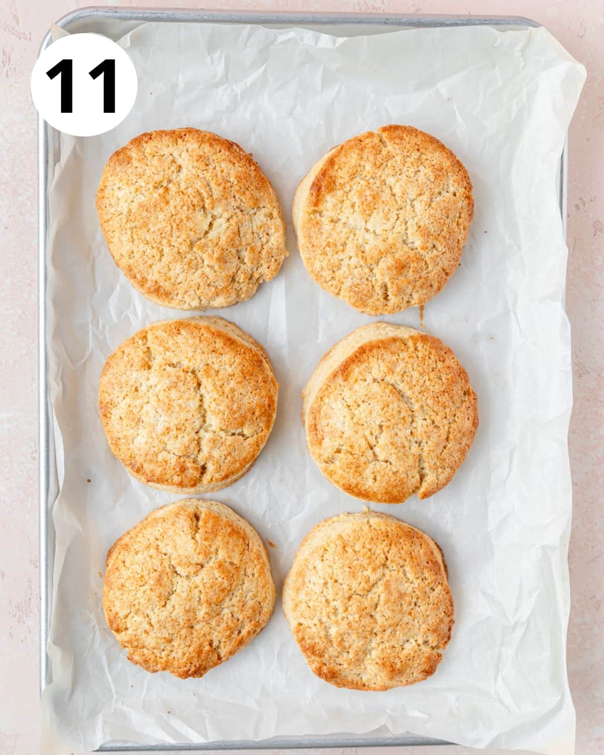 shortcake biscuits after baking.