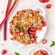 strawberry rhubarb crisp.