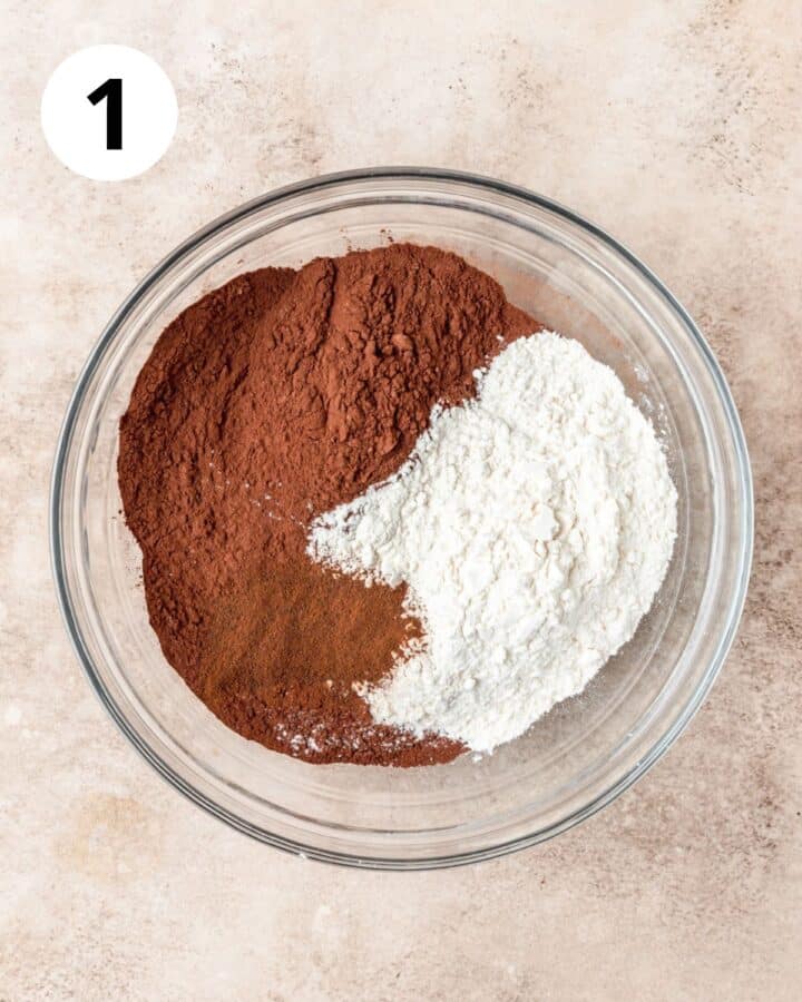 dry ingredients in bowl.