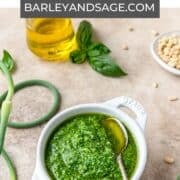 garlic scape pesto pin.