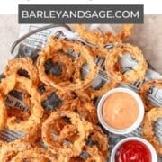 sourdough discard onion rings pin.