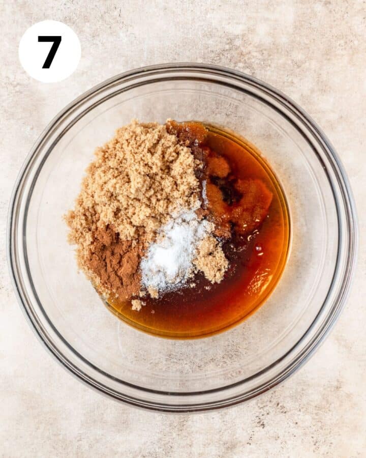 sugars and corn syrup in bowl.