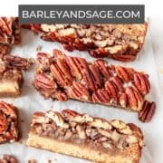 pecan pie cookie bars pin.
