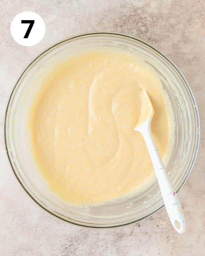 cornbread mixture in bowl.