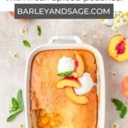 cornbread peach cobbler pin.