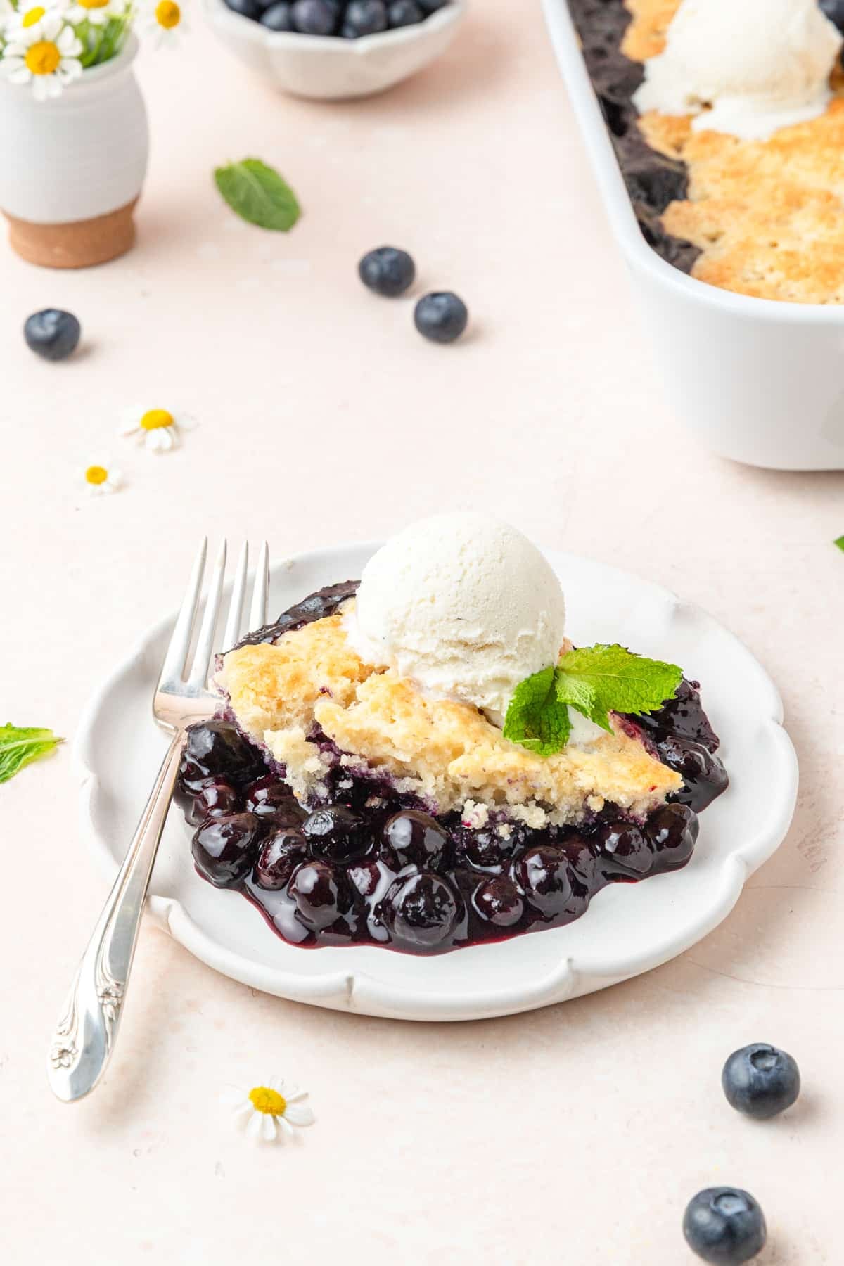 blueberry sourdough cobbler.