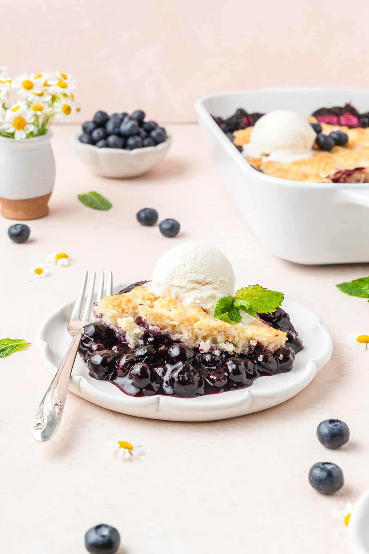 sourdough blueberry cobbler.